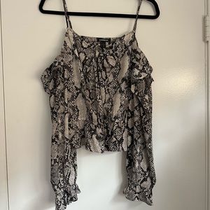 Snakeprint Longsleeve Blouse
